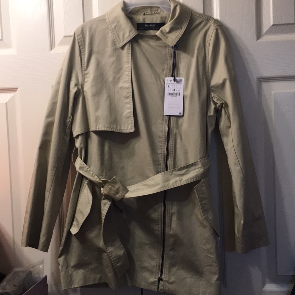 Zara water-repellent trench coat/L - Picture 2 of 6